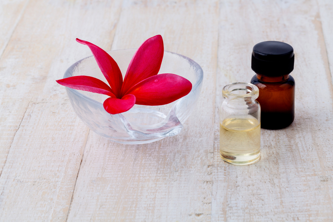 Essential Oil with Frangipani Flower